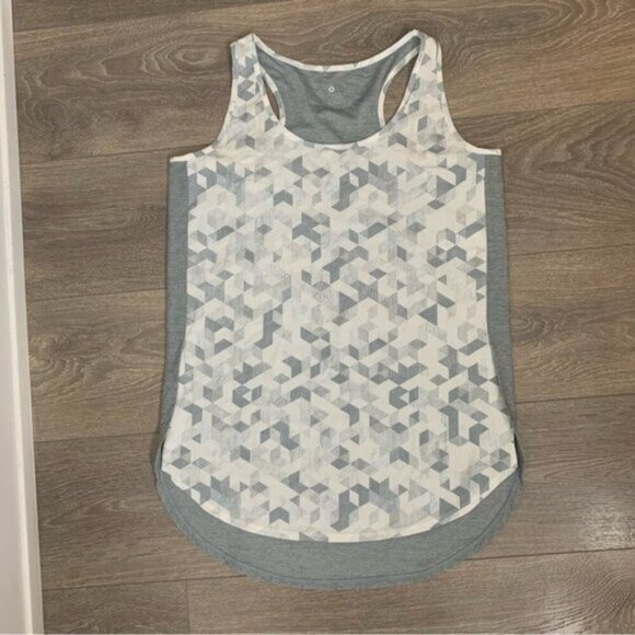 Tuff Athletics Women’s Tank Top Geometric Print Activewear Gray Size Small - Picture 5 of 16